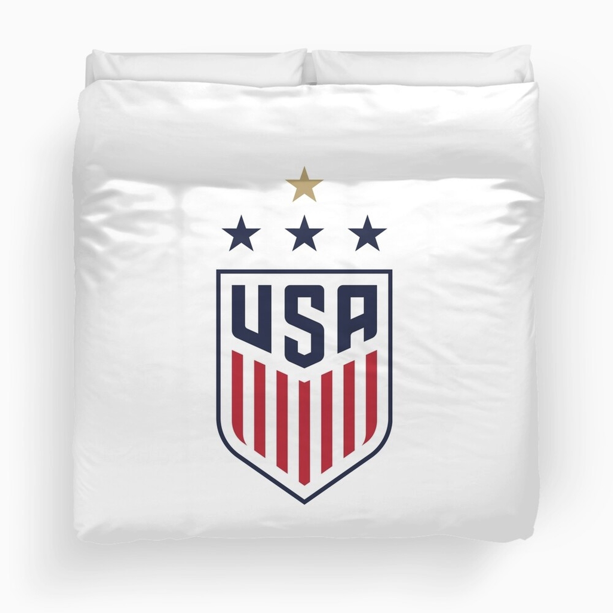 The United State Women's National Soccer Team Logo Duvet Cover Bedding Set - Unique Anime Apparel for Fans