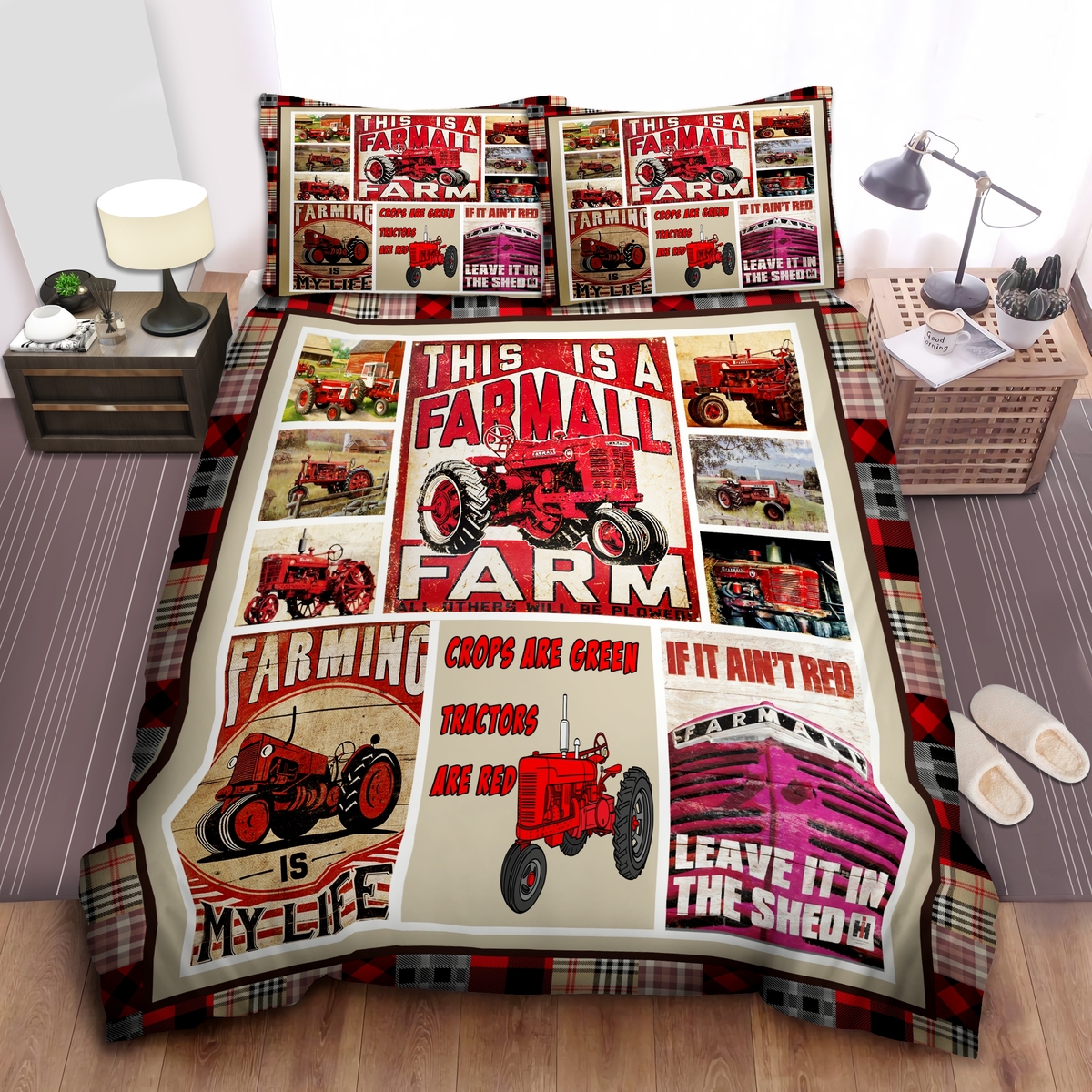 This Is A Farmall Bed Sheets Spread Duvet Cover Bedding Set - Unique Anime Apparel for Fans