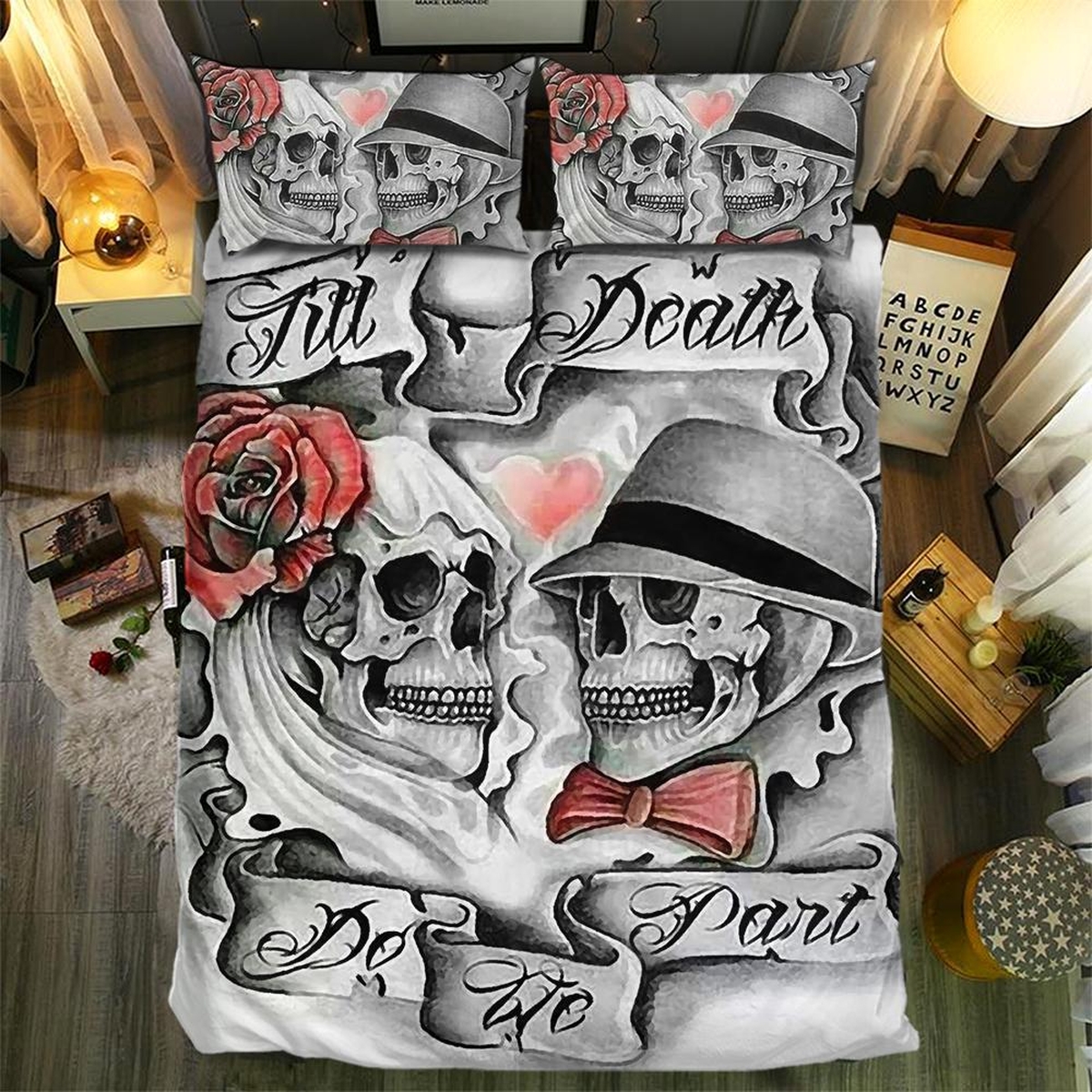 Till Death Do We Apart Bedding Set Cover - Unique Anime Apparel for Fans