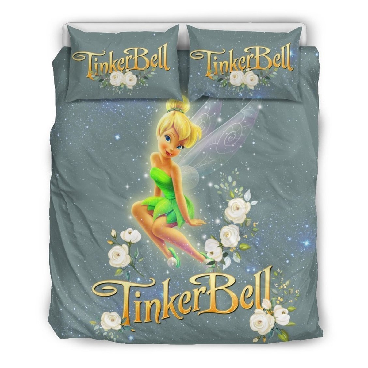 Tinker Bell Bedding Set 1 (Duvet Cover & Pillow Cases) - Unique Anime Apparel for Fans