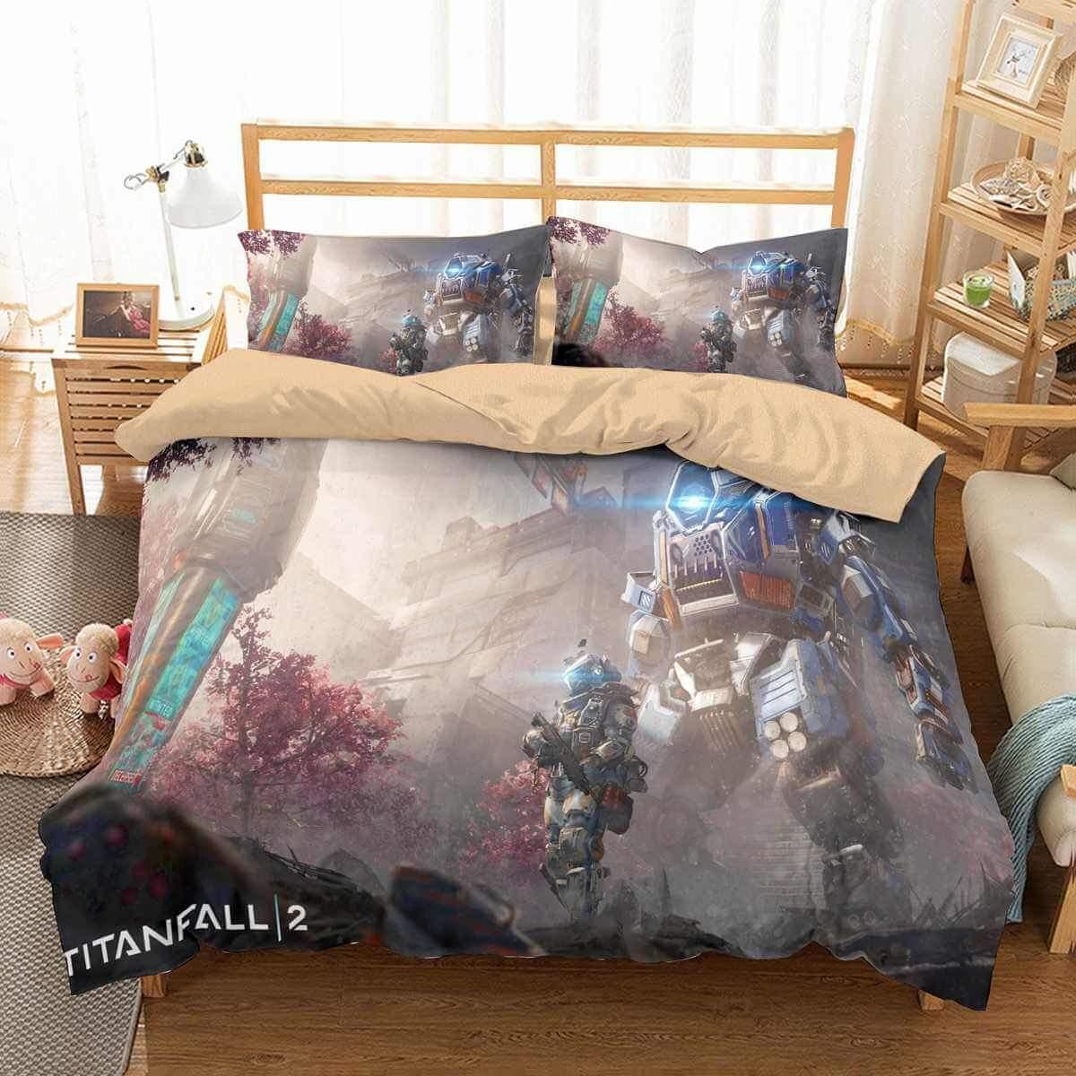 Titanfall Version 6 Duvet Cover Bedding Set - Unique Anime Apparel for Fans