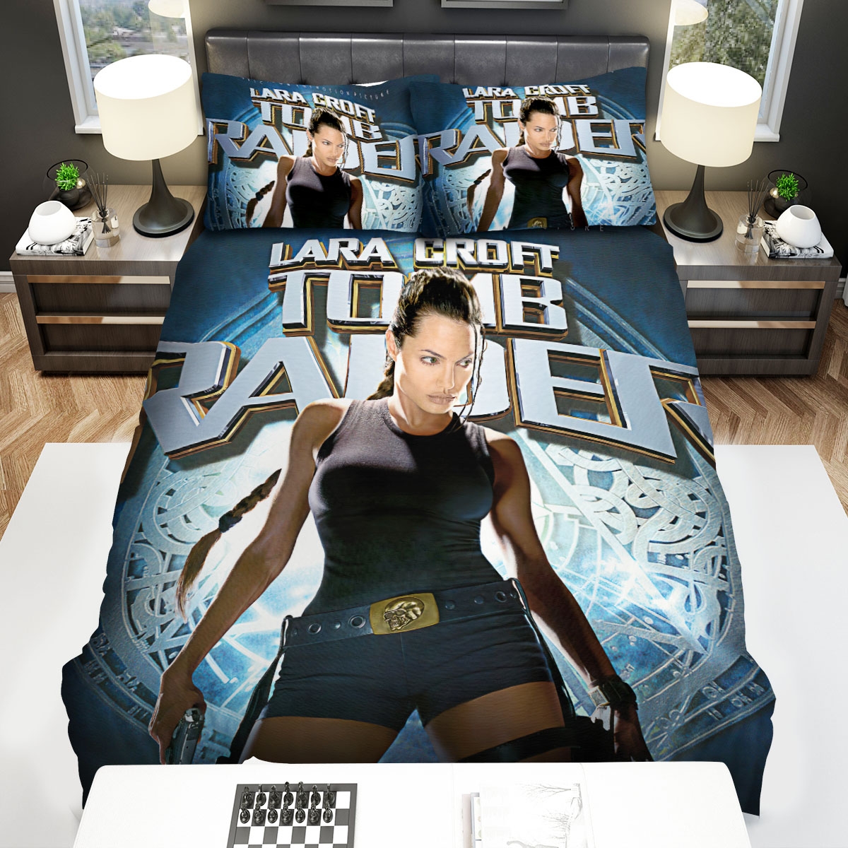 Tomb Raider Movie Lara Croft Bed Sheets Spread Comforter Duvet Cover Bedding Set - Unique Anime Apparel for Fans