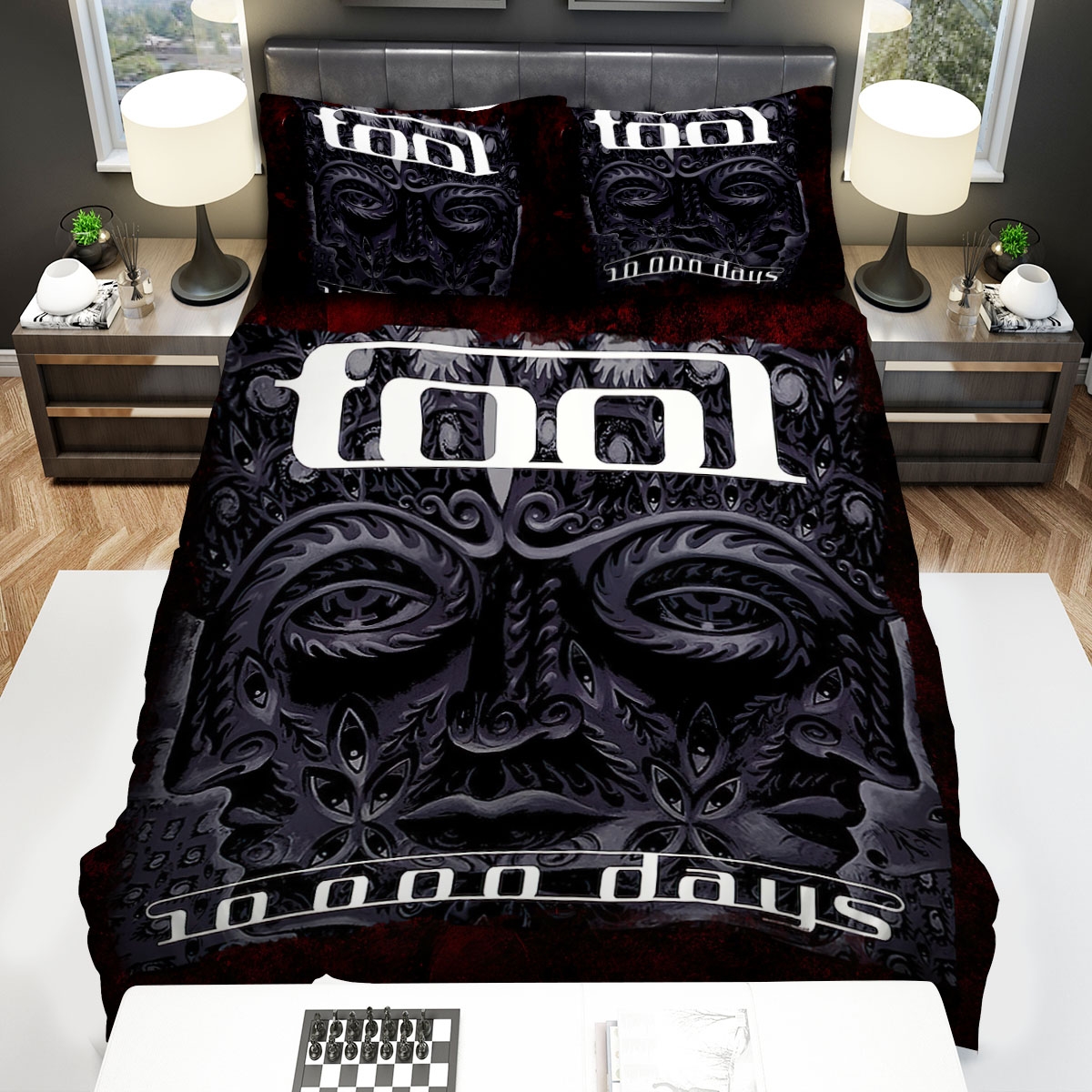 Tool (Music Band) 10000 Days Bed Sheets Spread Duvet Cover Bedding Set - Unique Anime Apparel for Fans