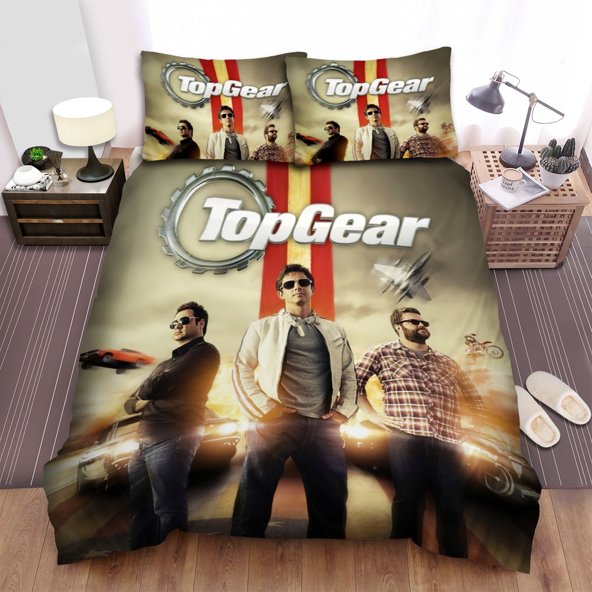 Top Gear Movie Poster Art Bed Sheets Spread Duvet Cover Bedding Set - Unique Anime Apparel for Fans