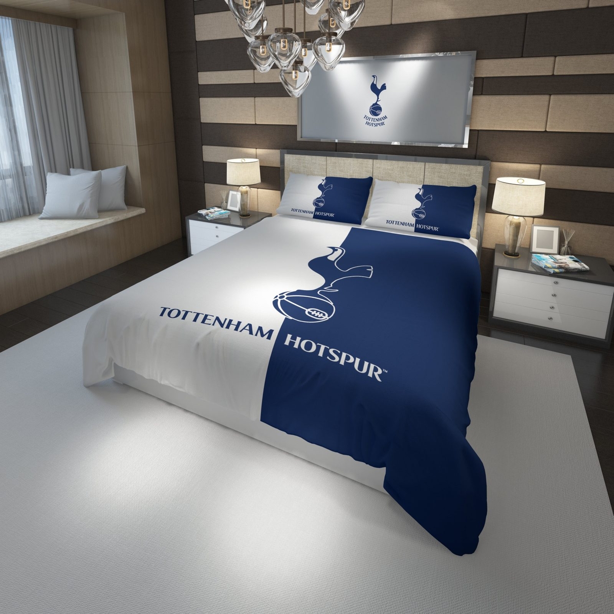 Tottenham Hotspur FC Logo Football Club Duvet Cover Bedding Set - Unique Anime Apparel for Fans