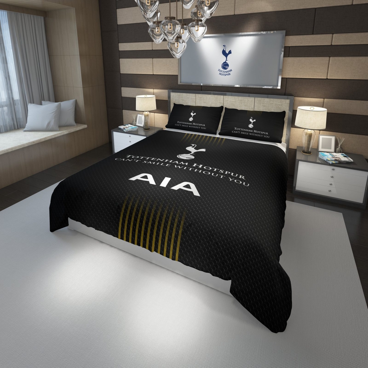 Tottenham Hotspur Football Club Bedding Set Duvet Cover Version 1 - Unique Anime Apparel for Fans