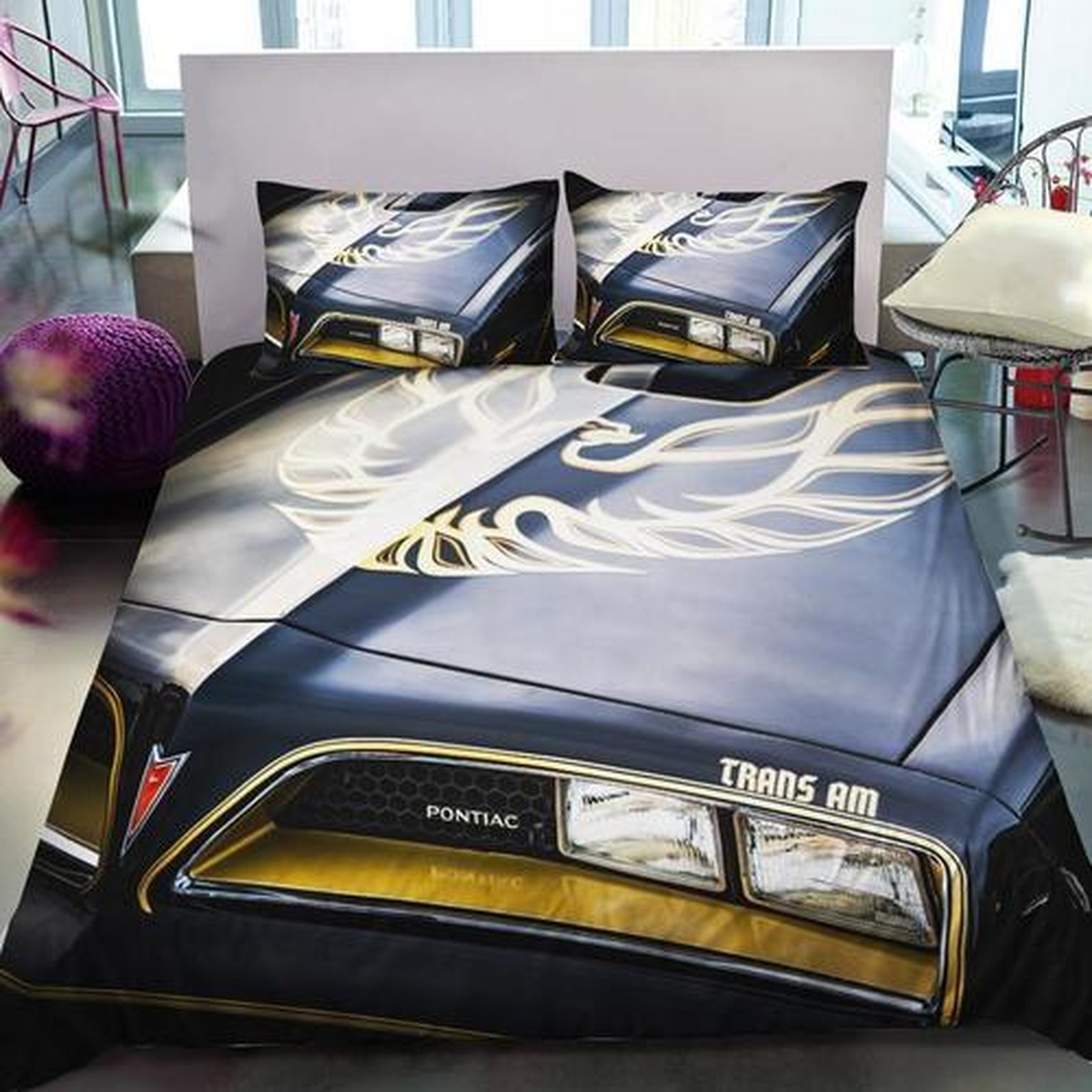 Trans Am Firebird Pontiac Bandit 3d Duvet Cover Bedding Set - Unique Anime Apparel for Fans