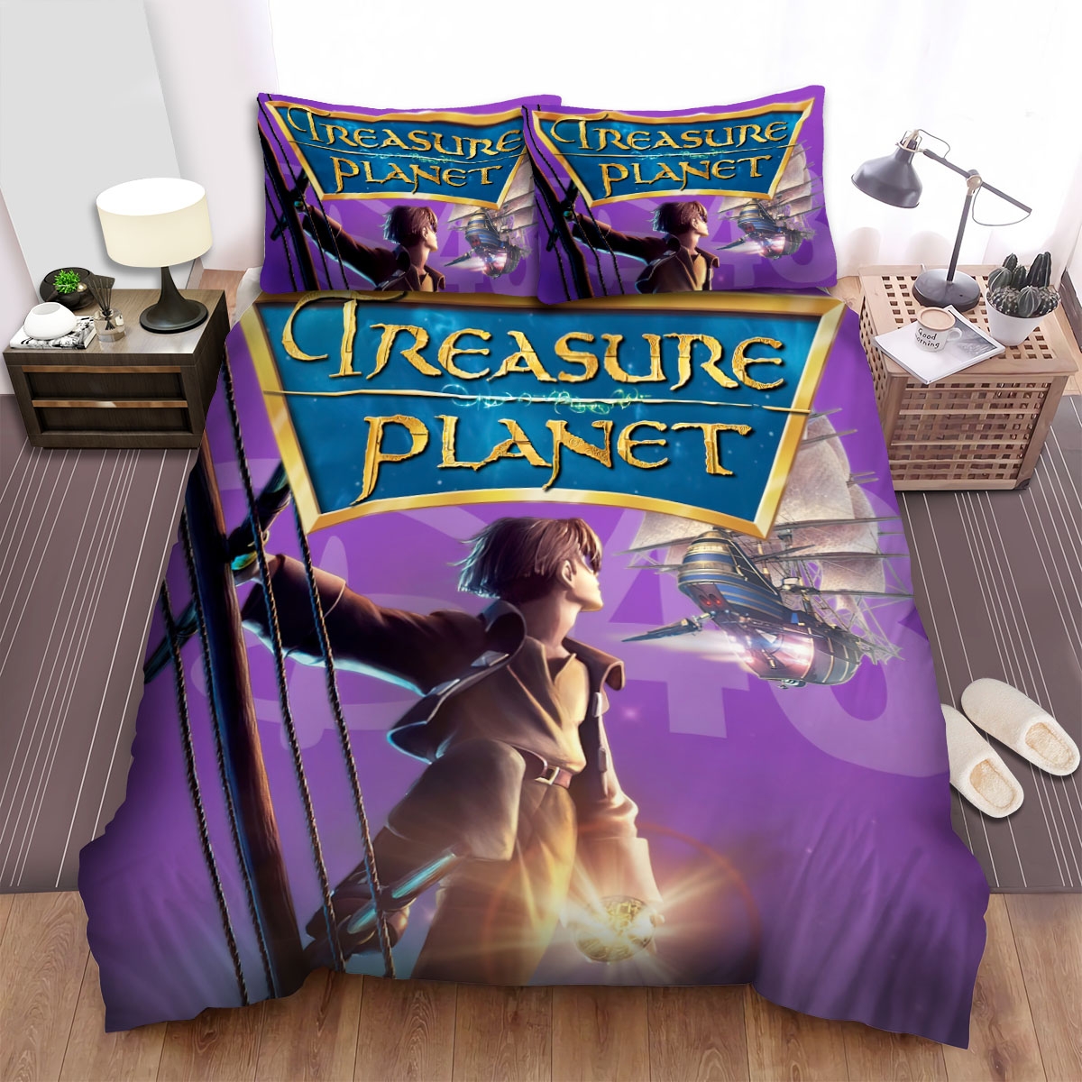 Treasure Planet Movie Poster 2 Bed Sheets Spread Duvet Cover Bedding Set - Unique Anime Apparel for Fans